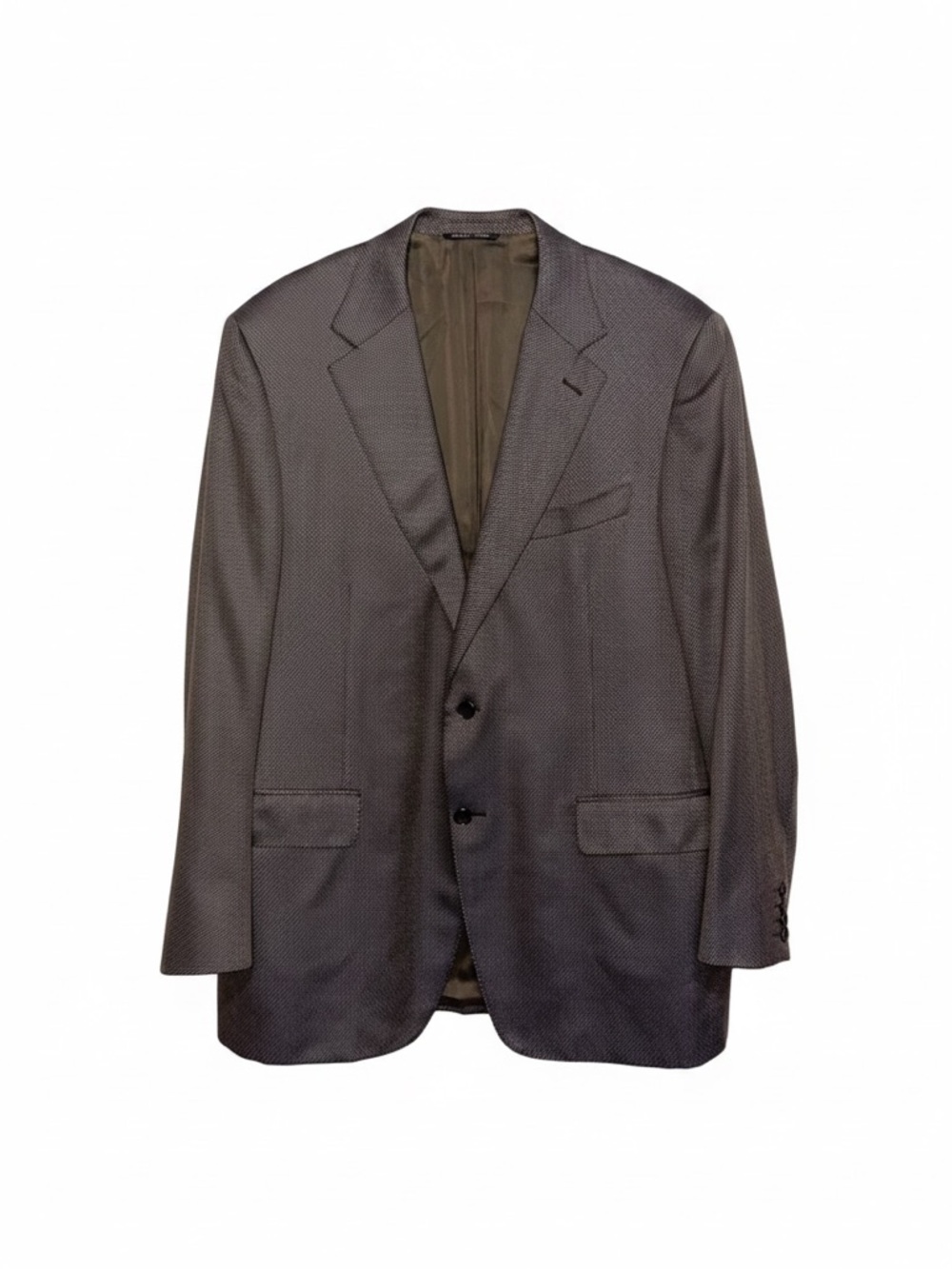 Canali Brown Label Silk Wool Sport Coat Brown Sheen Italy Luxury Blazer Men’s 44